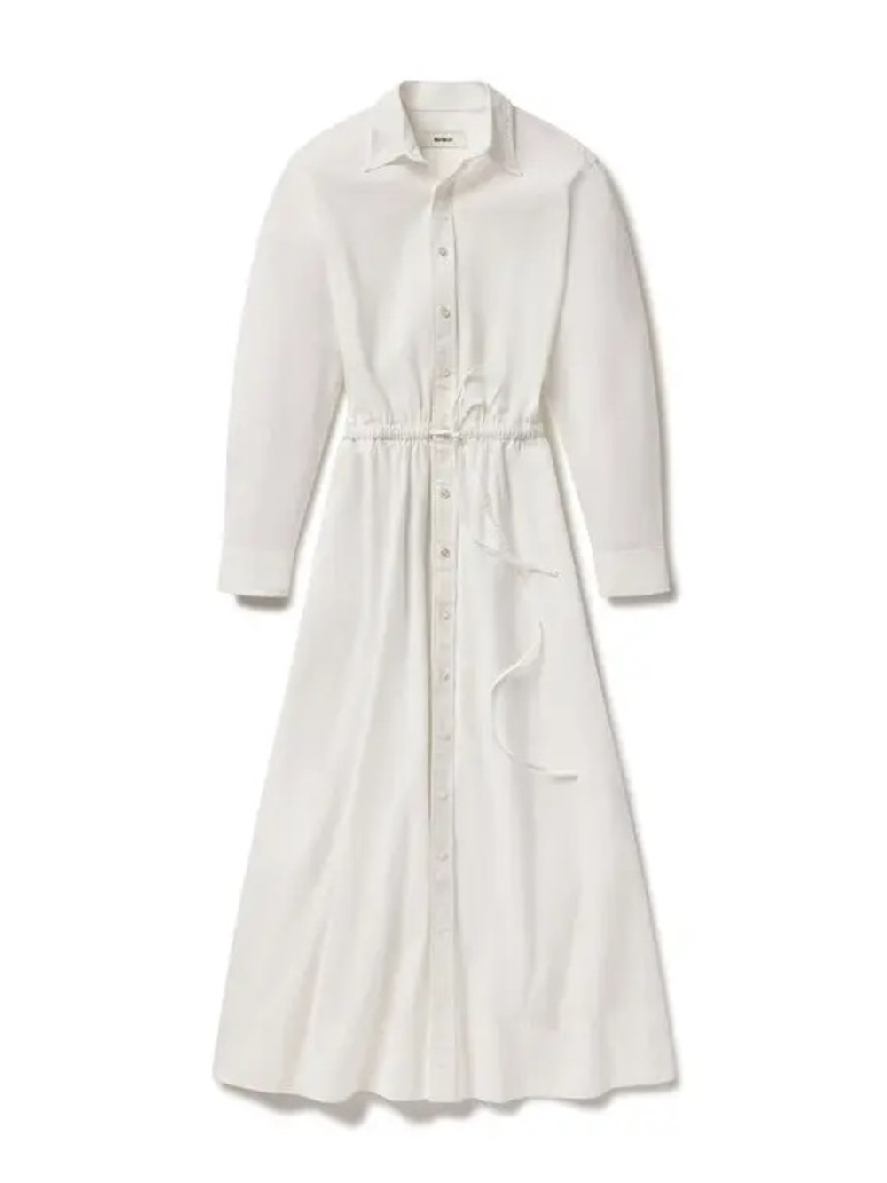 Buck Mason White Mainstay Cotton Shirt Dress Maxi Button Down Women’s Size XL